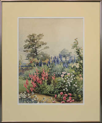 Дьюкейн Элла Мари, Лэмплоу Огастес Осборн, Линас-Грэй Джон Абернети, Вард Кирилл, Палмер Гарольд Саттон, Пайн Томас, Ханнафорд Чарльз Эдвард. Лот из шестнадцати акварелей